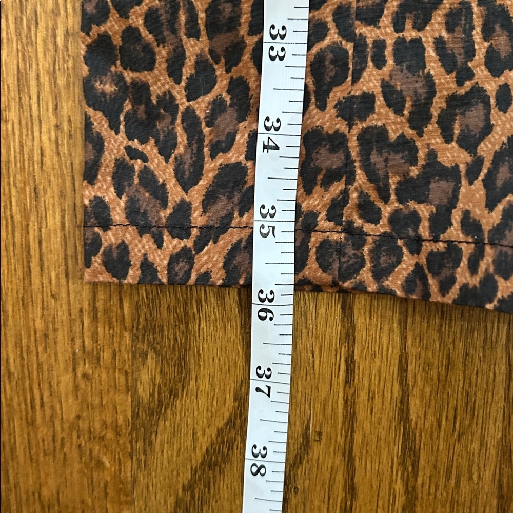 Express Design Studio Leopard Print Midi Shirt Dr… - image 8
